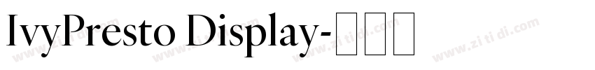 IvyPresto Display字体转换